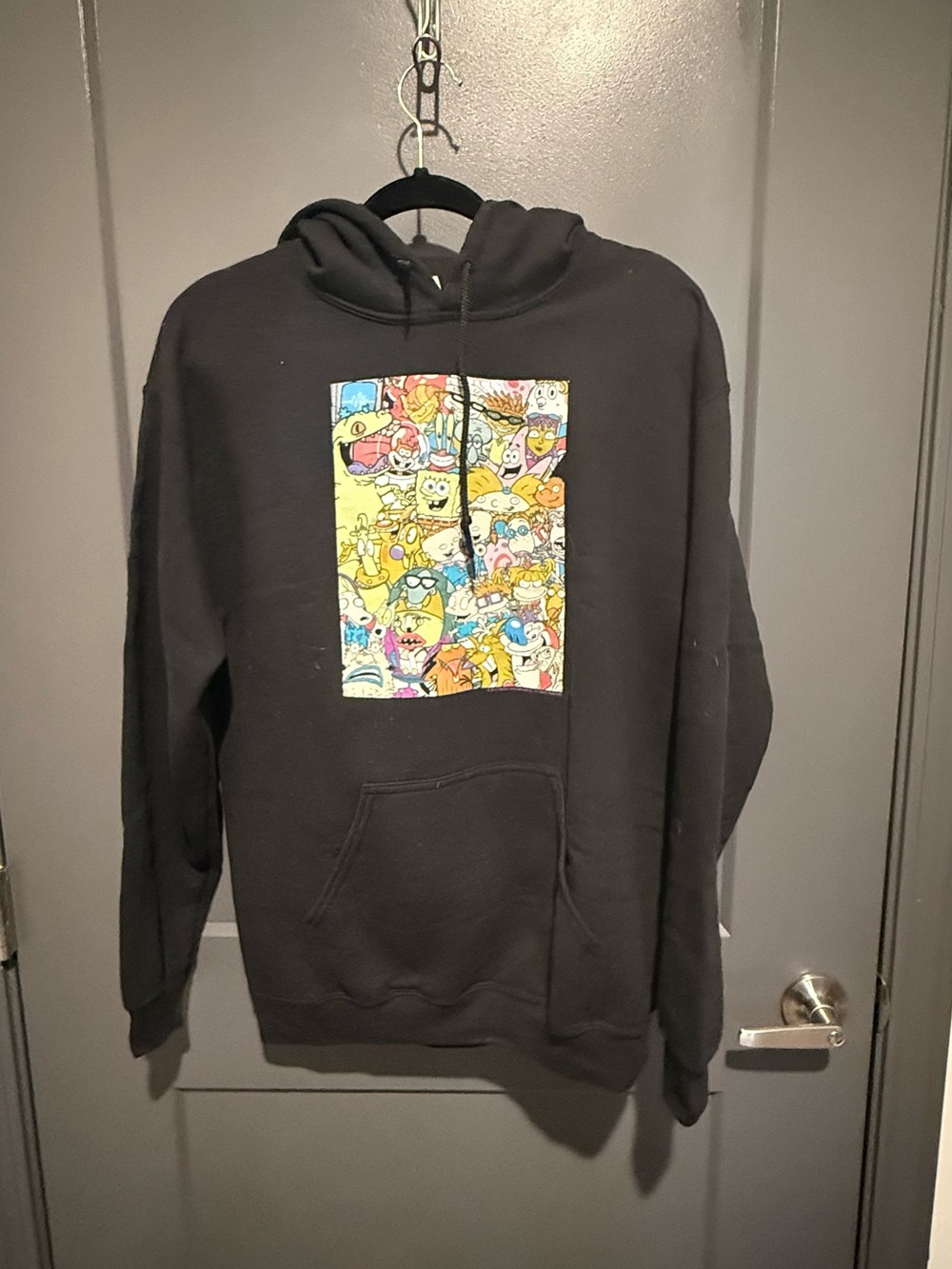Black Hoodie - 90s Cartoons